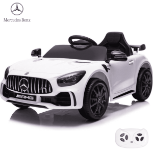 Mercedes GT-R AMG - Elektrische Kinderauto Wit - 12V - 1 tot 5 jaar Alle producten BerghoffTOYS