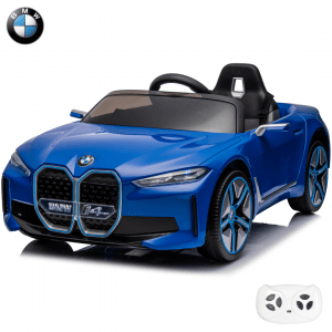 BMW i4 - Elektrische Kinderauto - 1 tot 6 jaar - Afstandsbediening - Blauw Elektrische kinderauto Buitenspeelgoed