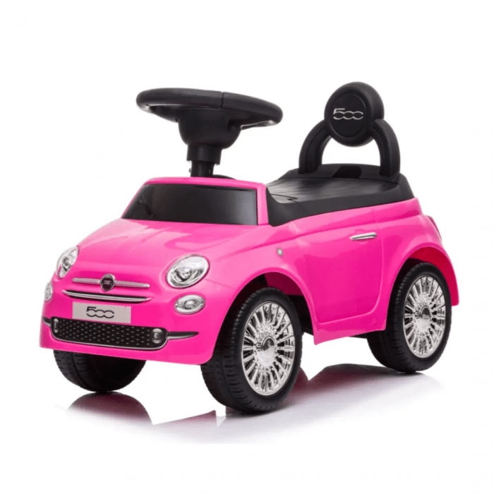 Fiat 500 Loopauto voor Kinderen - Roze - 1 tot 3 jaar - met Opbergbox Alle producten BerghoffTOYS