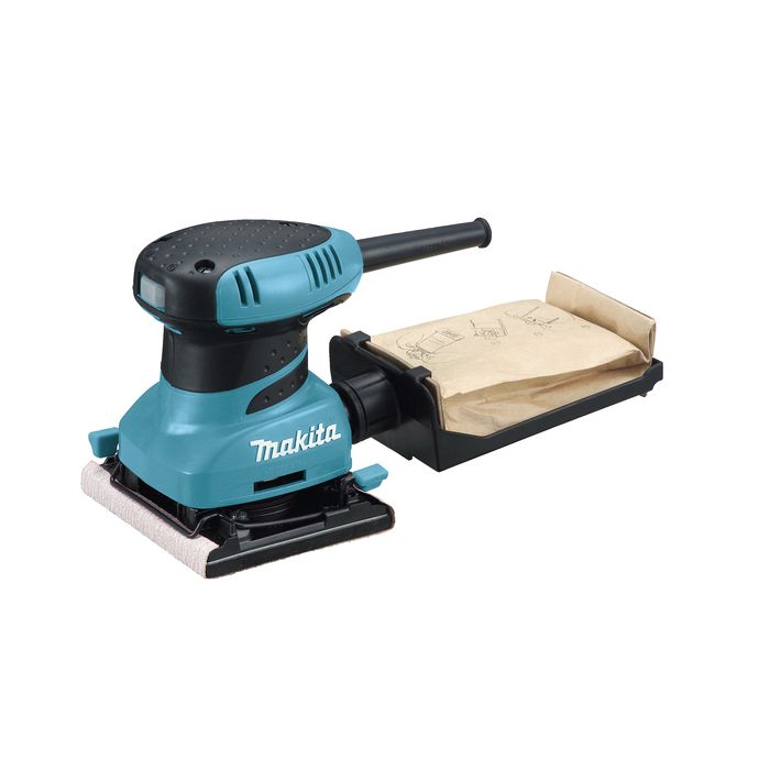 Makita BO4556K 112 x 102 mm vlakschuurmachine in koffer 230V Schuurmachine Elektrisch gereedschap